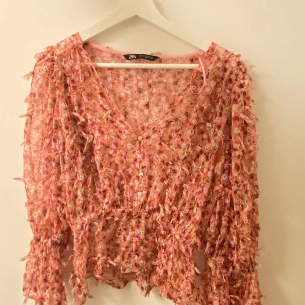 zara floral top